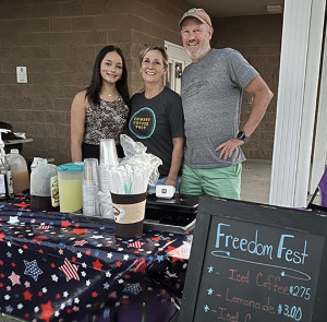 Cowboy Coffee Post at Freedom Fest, 2024 in Louisburg, Kansas