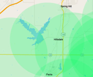 Hillsdale and Hillsdale Lake Internet Service Area GoBrolly