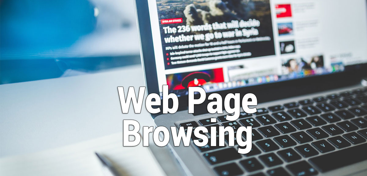 Data and Bandwidth Required for Web Page Browsing