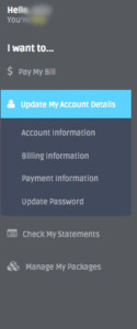 GoBrolly Account Menu Bar
