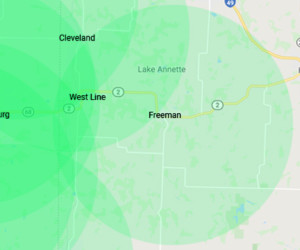 Freeman Missouri Internet Service Area January 2020