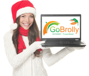 GoBrolly Holiday Girl