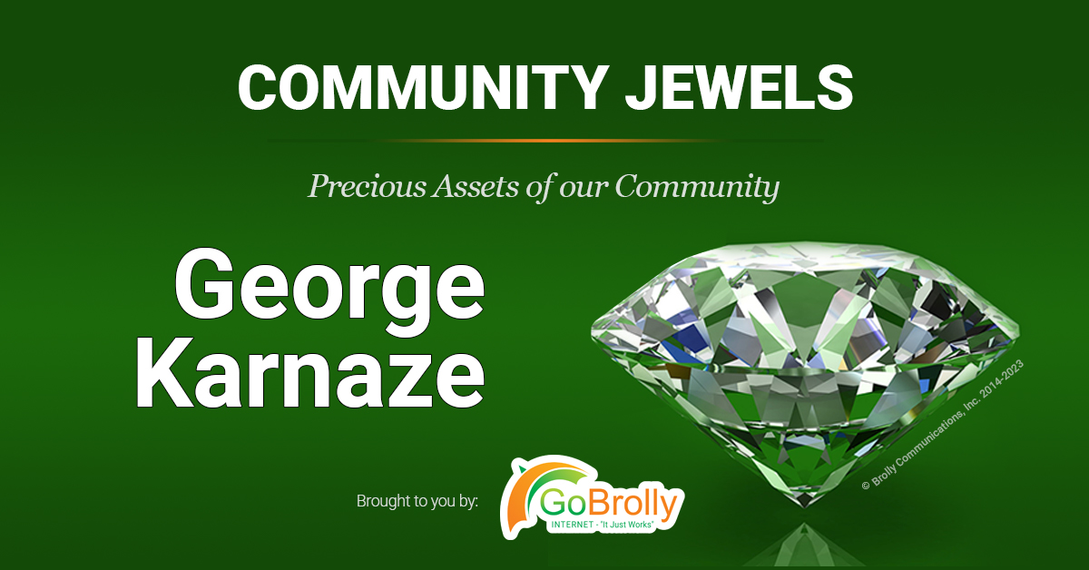 Graphic of George Karnaze Community Jewel