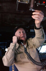 Photo of Terry Rucker Answering a Call